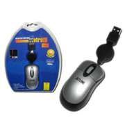 MOUSE OPTICO MINI USB RETRATIL JETLINE PRETO / PRATA JM210-U