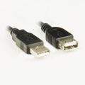 Cód.64964 CABO EXTENSOR USB 2.0 AM/AF 1.8 M PLUS CABLE PRETO