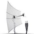 Código: 66645 WIRELESS ANTENA USB PARABOLICA GRADE 10M 25DBI